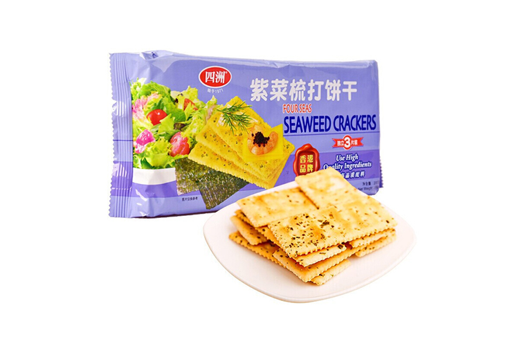 FOUR SEAS SODA CRACKERS SEAWEED FLAVOR 200G